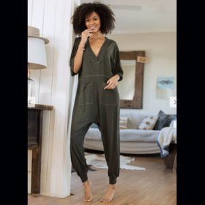 Natural Life V-Neck Jumpsuit - Charcoal - Never Worn!